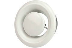 Ventilatie afvoer ventiel 160mm metaal - E-DVS160 RAL9010