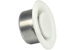 Ventilatie afvoer ventiel 100mm metaal - E-DVS100 RAL9010