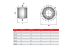 Trappe d'iris 250 mm - Sendzimir acier galvanisé - IRIS250