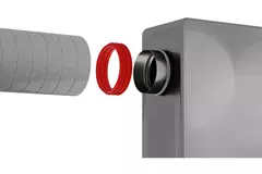 Heatpex aansluitstuk voor geïsoleerd EPS kanaal - 180/200mm