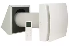 Decentrale WTW  HRU wall Ø150 met afstandsbediening - 60 m³/h - HRU-WALL-RC-150-60-PEG