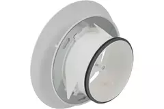 Imaginair RLV ventiel groot Ø 125 mm  - montageveren + ring - wit