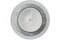 Imaginair RLV ventiel groot Ø 125 mm  - montageveren + ring - wit
