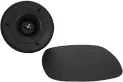 Imaginair RLV ventiel vierkant Ø 125 mm  - montageveren + ring - zwart
