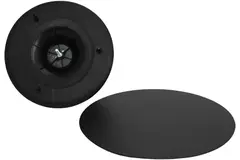 Imaginair RLV ventiel groot Ø 125 mm  - montageveren + ring - zwart