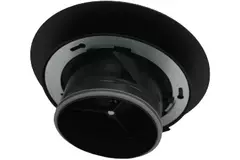 Imaginair RLV ventiel groot Ø 125 mm  - montageveren + ring - zwart