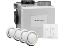 Itho Daalderop CVE-S ECO Optima Inside High Performance Pakket HP 415 m³/h + vochtsensor + CO2 sensor + RFT-N Auto bediening + 4 ventielen - perilex stekker