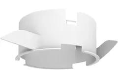 Montagebus voor Vent-Axia UniflexPlus RV ventiel (RVK kraag) - wit 125mm
