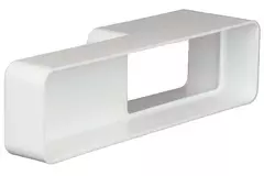 Rechthoekige kunststof verloop - 220X55 mm naar 110x55 mm - KS25-15