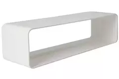 Rechthoekig kunststof koppelstuk 220x55 mm - KS25