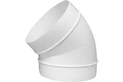 Ronde kunststof 45° bocht diameter: 125 mm AL125-45