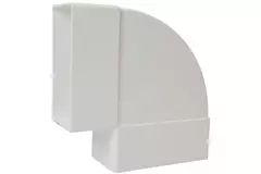 Rechthoekige kunststof horizontale 90 ° bocht 110x55 - KLH