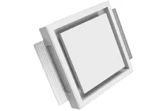 Ergovent instucbaar frameloos ventilatieventiel vierkant 125 mm