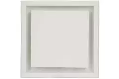 Ergovent instucbaar frameloos ventilatieventiel vierkant 125 mm