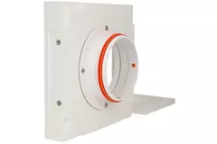 Ergovent instucbaar frameloos ventilatieventiel vierkant 125 mm