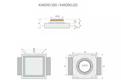 Ergovent instucbaar frameloos ventilatieventiel vierkant 100 mm