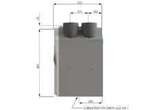 WTW-unit ComfoAir Standard 300 (WHR 930) Basis RF R Randaarde