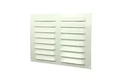 Metalen rechthoekige sleuf rooster 260x190 wit - MR2619