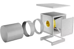 Ventilateur de caisson débit d'air extérieur du moteur - MPC 225 D2 T40