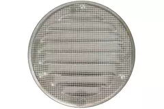 Metalen ventilatierooster rond 100 mm rvs - MR100i