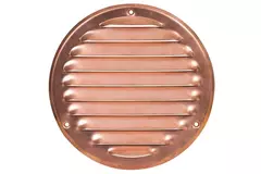Metalen ventilatierooster rond Ø125 mm koper - MR125Cu