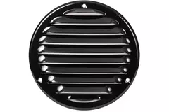 Metalen ventilatierooster rond Ø125 mm zwart - MR125M - RAL9005