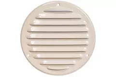 Metalen ventilatierooster rond Ø125 mm beige - MR125Y - RAL1015