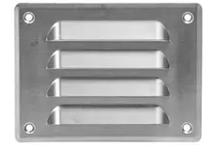 Metalen ventilatierooster vierkant 140x105 mm aluminium - MR14105Al