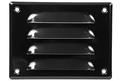 Metalen ventilatierooster vierkant 140x105 mm zwart - MR14105M - RAL9005