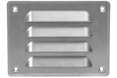 Metalen ventilatierooster vierkant 140x105 mm zink - MR14105Zn