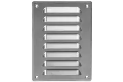 Metalen ventilatierooster vierkant 140x190 mm aluminium - MR1419Al