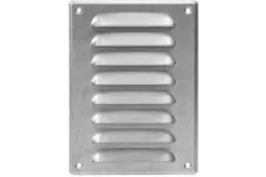 Metalen ventilatierooster vierkant 140x190 mm zink - MR1419Zn