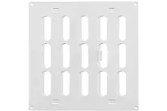 Metalen rooster verstelbaar 200x200 wit - MR2020R - RAL9016