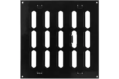 Metalen rooster verstelbaar 200x200 zwart - MR2020RM - RAL9005
