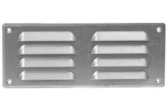 Metalen ventilatierooster vierkant 260x105 mm zink - MR26105Zn