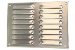 Metalen ventilatierooster vierkant 260x190 mm rvs - MR2619i
