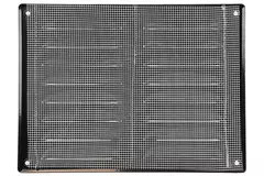 Metalen ventilatierooster vierkant 260x190 mm zwart - MR2619M - RAL9005
