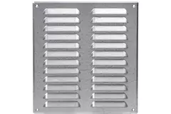 Metalen ventilatierooster vierkant 260x280 mm zink - MR2628Zn