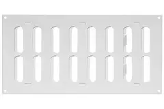 Metalen rooster verstelbaar 300x150mm wit - MR3015R - RAL9016