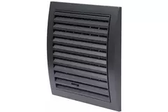 Muurrooster regelbaar 190x190 mm antraciet - N12RA