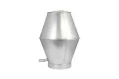 Capuchon déflecteur rond 100 mm sendzimir galvanisé