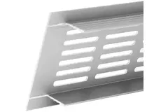 Plintrooster aluminium - zilver L=300mm x H=40mm -RA430S