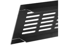 Plintrooster aluminium - zwart L=400mm x H=80mm -RA840B
