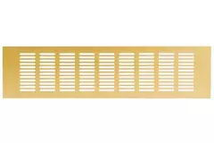 Grille de ventilation plinthe aluminium - or L = 400 mm x H = 100 mm - RA1040G