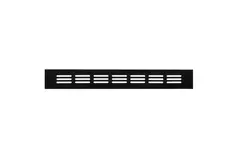 Plintrooster aluminium - zwart L=300mm x H=40mm -RA430B