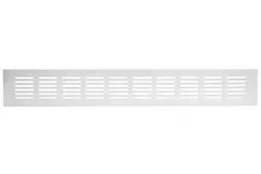 Plintrooster aluminium - wit L=400mm x H=60mm -RA640