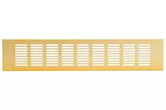 Plintrooster aluminium - goud L=400mm x H=80mm -RA840G