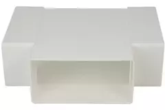 Rechthoekig kunststof T-stuk 110x55 - KT