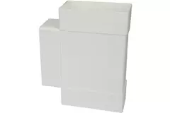 Rechthoekig kunststof T-stuk 110x55 - KT