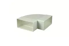 Rechthoekige kunststof horizontale 90 ° bocht 110x55 - KLH